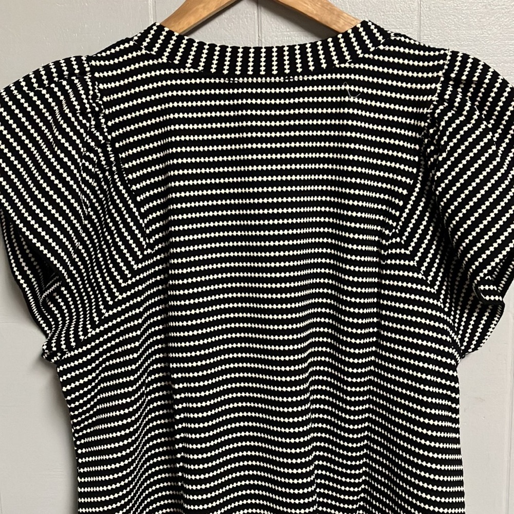 NWT Entro Black and White Striped Women's Dress Large New with Tags - Picture 10 of 11